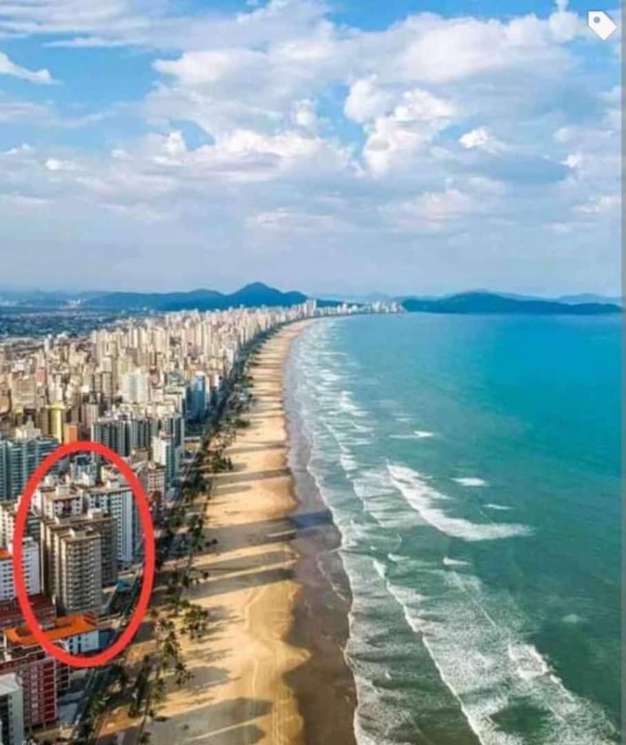 Apartamento Frente Ao Mar Com Varanda E Piscina Praia Grande  Ngoại thất bức ảnh